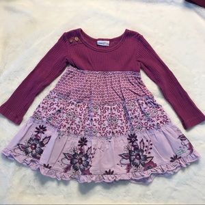 Naartijie Purple Corduroy Dress - Size 2T